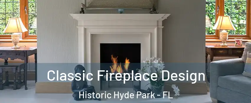 Classic Fireplace Design Historic Hyde Park - FL