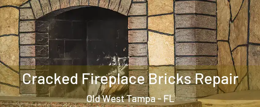 Cracked Fireplace Bricks Repair Old West Tampa - FL