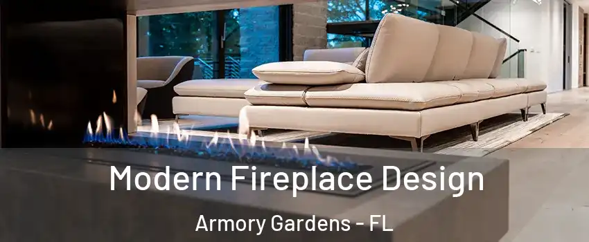 Modern Fireplace Design Armory Gardens - FL