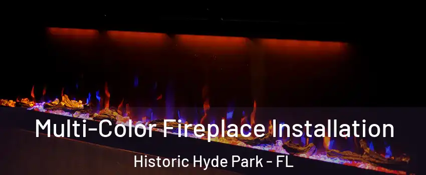 Multi-Color Fireplace Installation Historic Hyde Park - FL