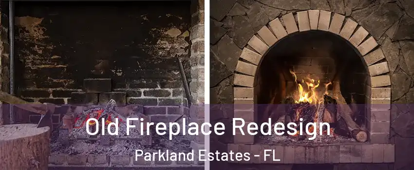 Old Fireplace Redesign Parkland Estates - FL