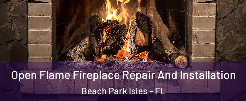 Open Flame Fireplace Repair And Installation Beach Park Isles - FL