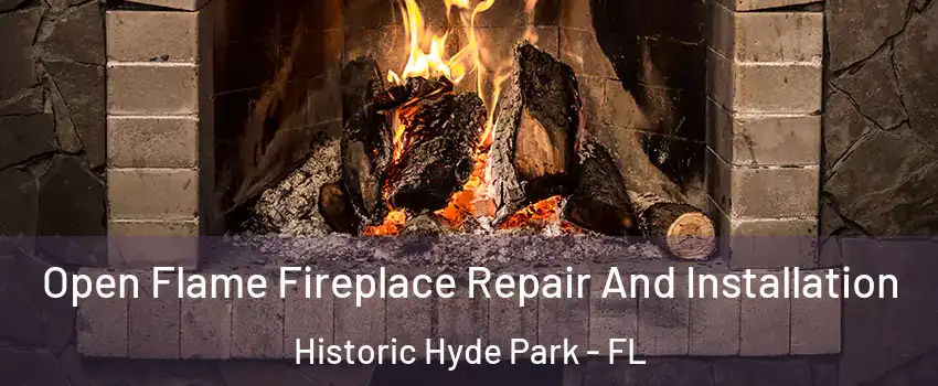 Open Flame Fireplace Repair And Installation Historic Hyde Park - FL