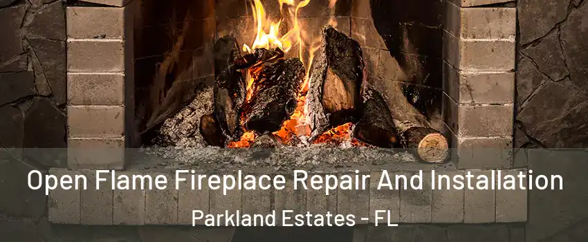 Open Flame Fireplace Repair And Installation Parkland Estates - FL