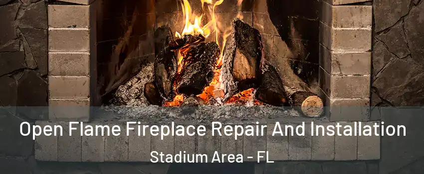 Open Flame Fireplace Repair And Installation Stadium Area - FL