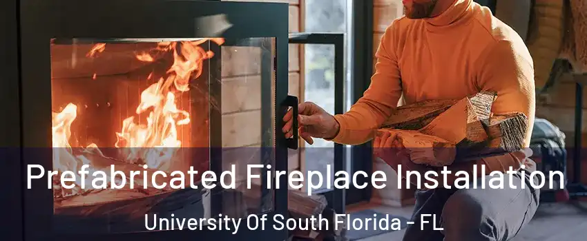 Prefabricated Fireplace Installation University Of South Florida - FL