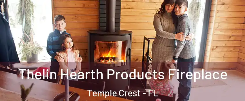 Thelin Hearth Products Fireplace Temple Crest - FL